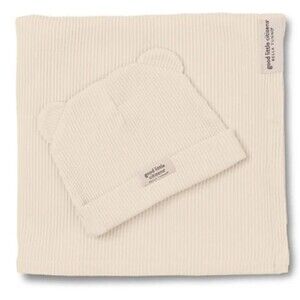 Bella Tunno Swaddle & Beanie Set Soft Swaddle Blanket &Beanie Hat in Linen NWT